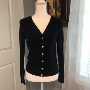 Tommy Hilfiger Navy Blue Knit Cardigan SZ M